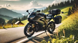 路肩に止められたニンジャ250